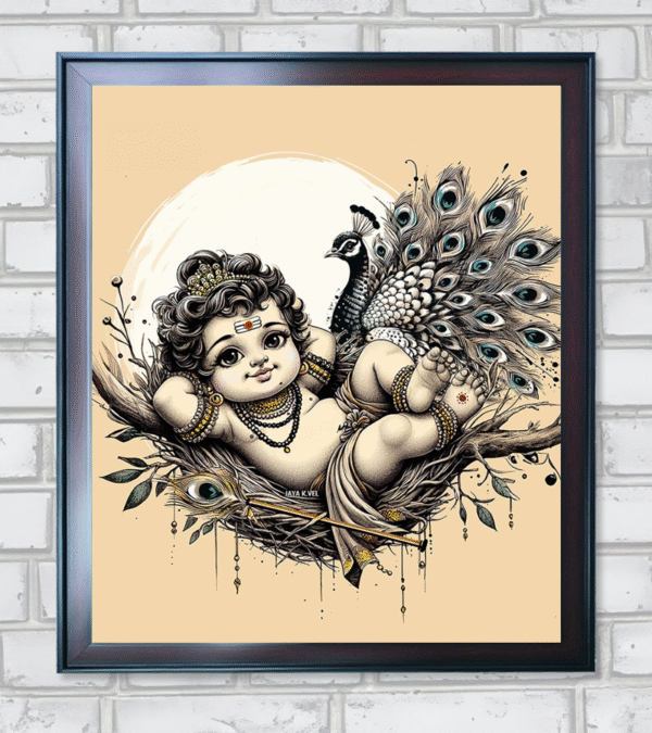 Little Muruga in Relaxed Posture Concept Art