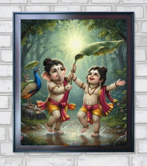 Rainy Day Capture - Ganesh and Muruga Sibling Love