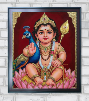 Classic Muruga digital devotional artwork