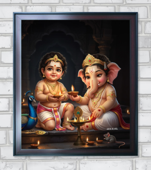 Ganesh and Muruga -Thiruvannamalai Theebathirunal