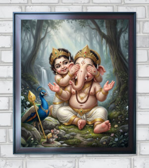Ganesh Muruga - Sibling Goals - Divine Kids Edition 12 - A3 Size