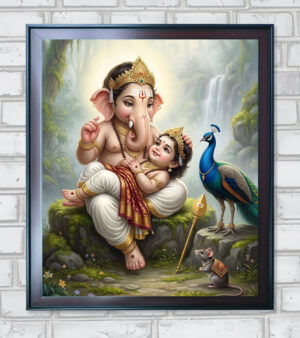 Ganesh Muruga - Sibling Goals - Divine Kids - Purest Bond - A3 Size